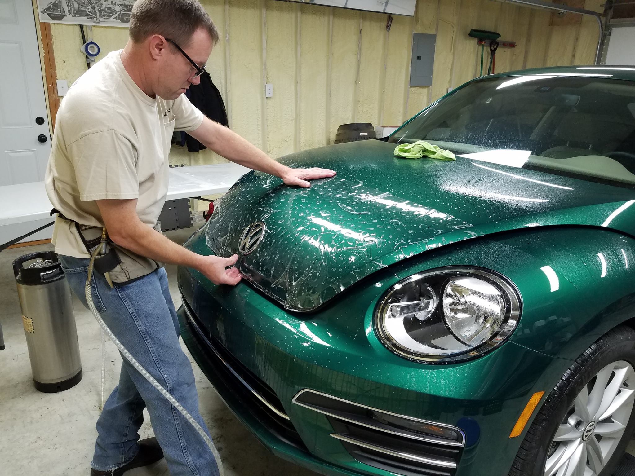 Paint Protection Film on VW Beetle - Installed by Bloomington Window Tint
